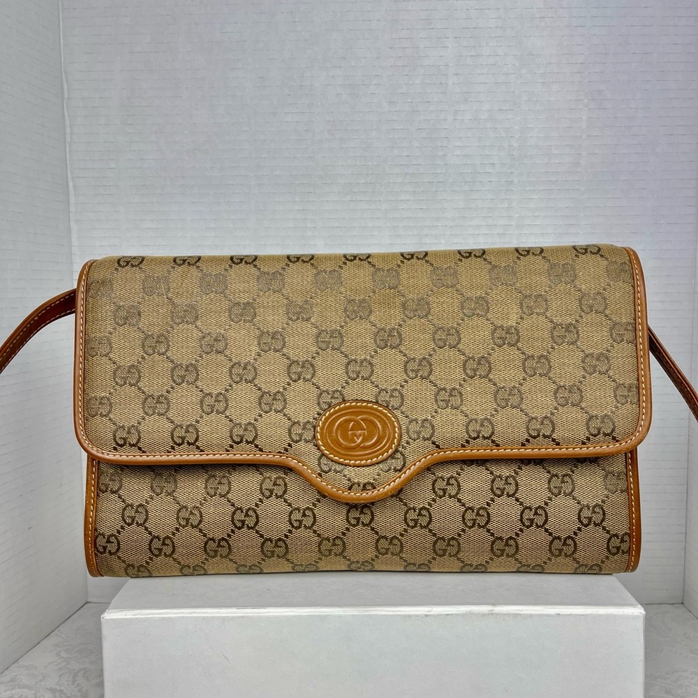 ✅GUCCI ✅ Authentic GG Canvas Crossbody Bag #8